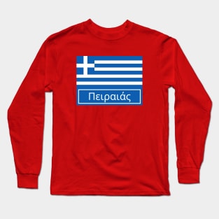 Pireas City in Greek Long Sleeve T-Shirt